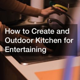 Outdoor bar kitchen areas