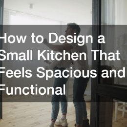 a couple looking at their kitchen space